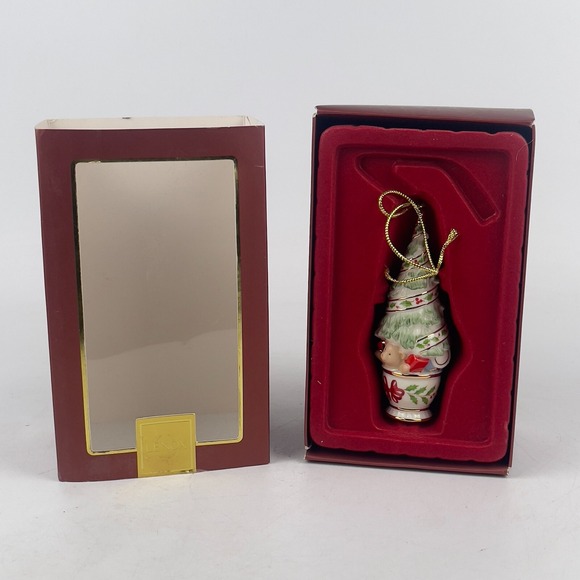 Lenox Topiary Christmas Tree with Toys Bear Hand Crafted Christmas Ornament‎ - Picture 1 of 7